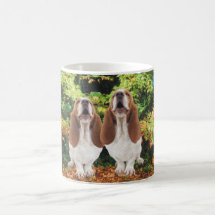 Taza De Café Perros de afloramiento de la caída del otoño que