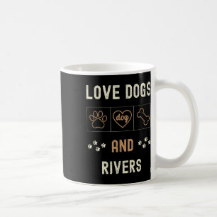 Taza De Café Perros de amor Caminar en bote Ríos Hombres Dueño