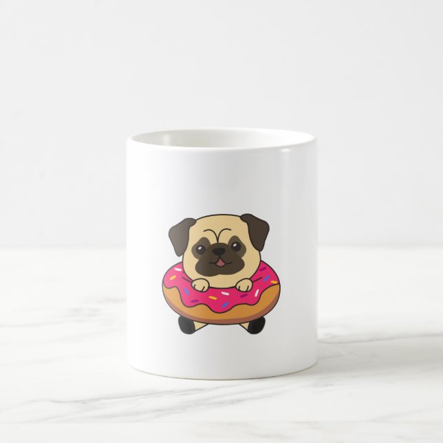 Taza De Café Perros De Cachorro Cachorro Perro Pan De Donut Ros (Centro)