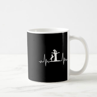 Taza De Café Perros de caza de monedas Coonhound Heartbeat 1