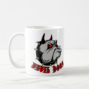 Taza De Café Perros de diablo del bulldog