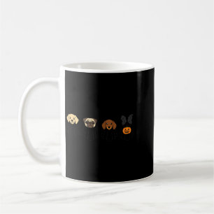 Taza De Café Perros de Halloween Fantasmas Pug Lab Dachshund Te