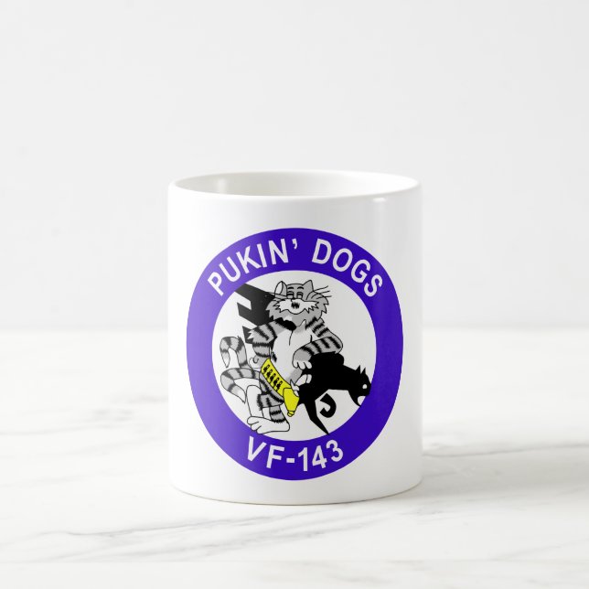 Taza De Café Perros de VF-143 Pukin (Centro)