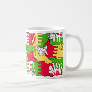 Taza De Café Perros del deslumbramiento del invierno