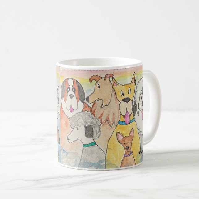 Taza De Café Perros en el Cielo (Anverso derecho)
