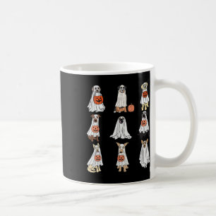 Taza De Café Perros Fantasma Perros Cutáneos Vestidos Como Fant