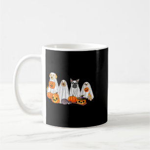 Taza De Café Perros Fantasmas de Halloween _ Sobre de Cuteness