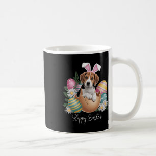 Taza De Café Perros florales día de Pascua adorable cachorro de