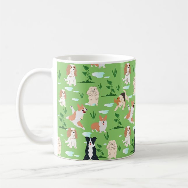 Taza De Café Perros garabatean (Izquierda)