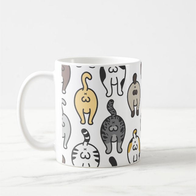 Taza De Café Perros Graciosos De Gato (Izquierda)