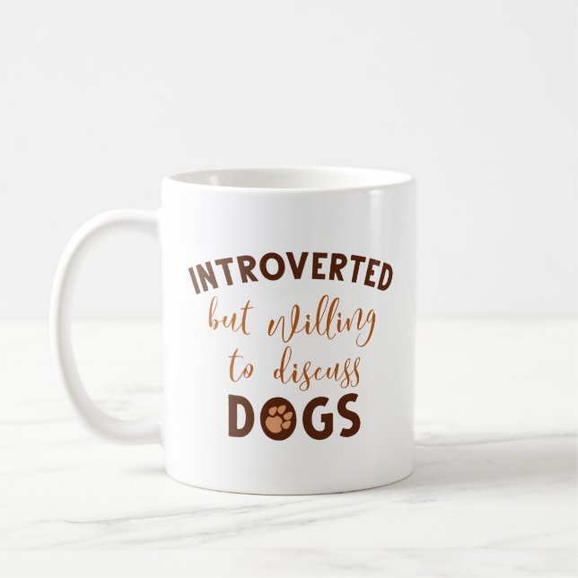 Taza De Café Perros introvertidos (Izquierda)