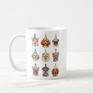 Taza De Café Perros Lindos de Regazo Regalo Divertido para Cump