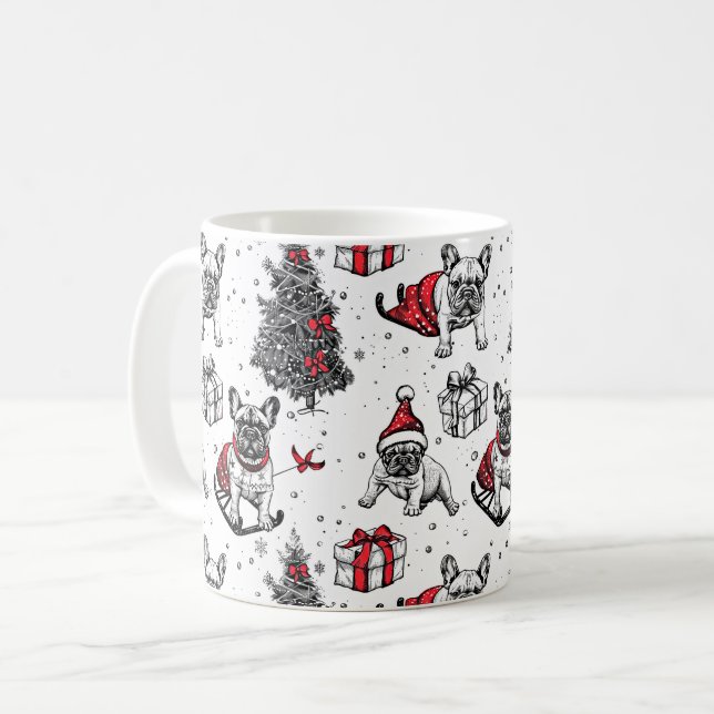 Taza De Café Perros navidades en boceto de libros de arte (Anverso izquierdo)
