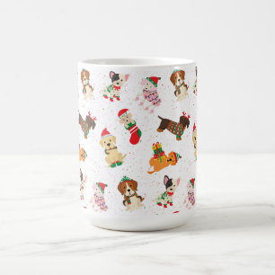 Taza De Café Perros navidades en gorras y sudaderas