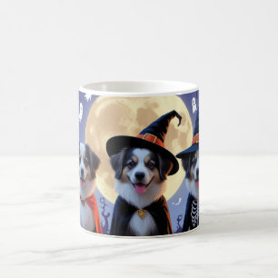 Taza De Café Perros Pastores de Anatolia Calabaza Halloween Div