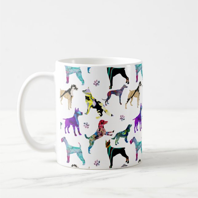 Taza De Café Perros y patas (Izquierda)