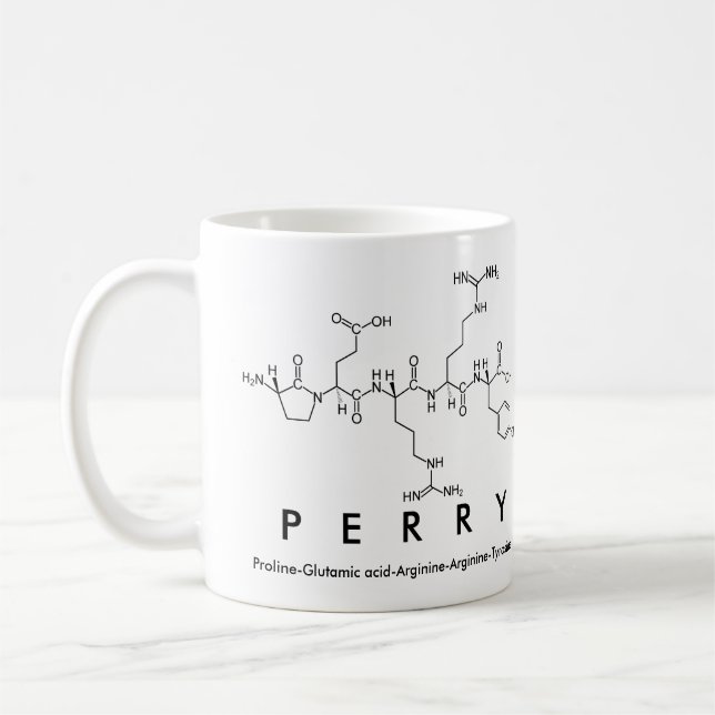 Taza De Café Perry peptide nombre mug (Izquierda)