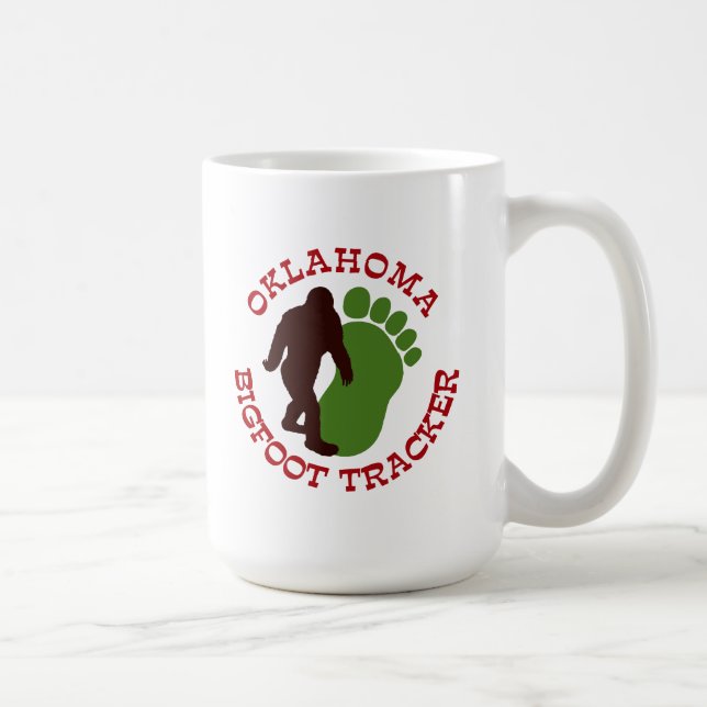 Taza De Café Perseguidor de Oklahoma Bigfoot (Derecha)