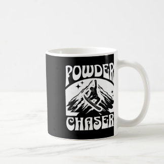 Taza De Café Perseguidor de Polvo de Snowboard Esquiador de Tel