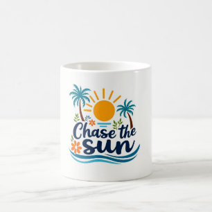 Taza De Café Perseguir a Sun Tropical Mug