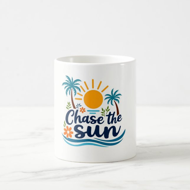 Taza De Café Perseguir a Sun Tropical Mug (Centro)