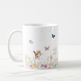 Taza De Café Persiguiendo mariposas