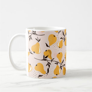Taza De Café Persiste un fondo de patrón impecable. Línea de 