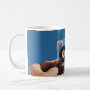Taza De Café Persona con cinta blanca y negra