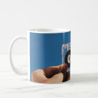 Taza De Café Persona con cinta blanca y negra