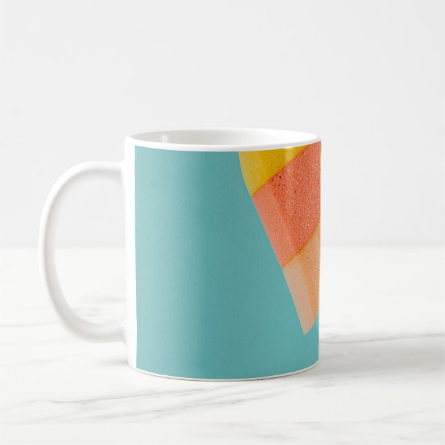 Taza De Café Persona con palas amarillas y rosas (Izquierda)