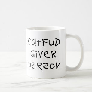 Taza De Café Persona del donante de Fud del gato