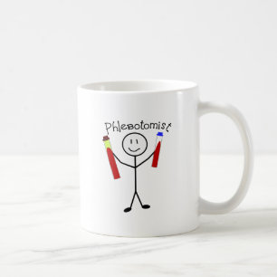 Taza De Café Persona del palillo de Phlebotomist