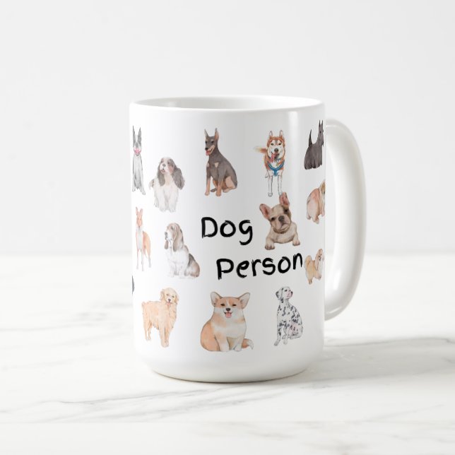 Taza De Café Persona del perro (Anverso derecho)