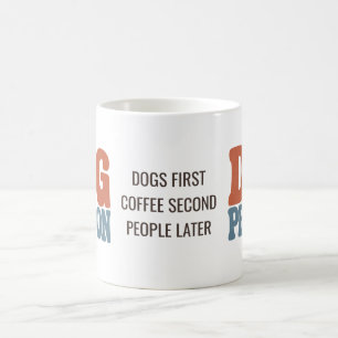 Taza De Café Persona Divertida de Perro Retro Amante de Mascota
