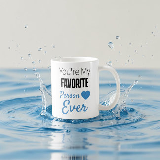 Taza De Café Persona favorita personalizada alguna vez