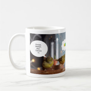 Taza De Café Persona Mujer Cámara Tv Mug Trump divertido