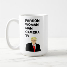 Taza De Café Persona mujer hombre cámara TV Funny Trump