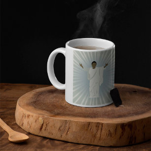 Taza De Café Persona religiosa con brazos extendidos café tazón