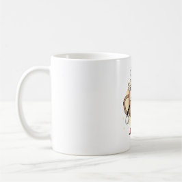 Taza De Café Personaje de café juguetón y adorable