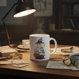 Taza De Café Personaje de Cobrador de Facturas Divertido