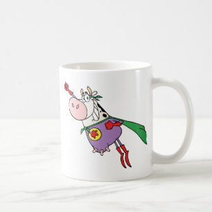 Taza De Café Personaje de dibujos animados estupendo de la vaca