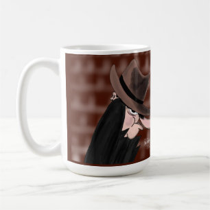 Taza De Café Personaje de dibujos animados villano furtivo