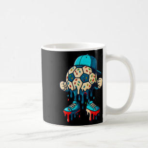 Taza De Café Personaje de helado goteante de fútbol Ll hombres