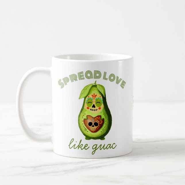 Taza De Café Personaje del personalizable Dia de los Muertos Ag (Izquierda)