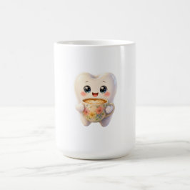 Taza De Café Personaje Kawaii Amante del Café Dental Adorable 