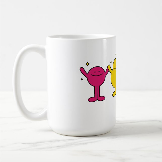 Taza De Café Personajes de Happy Unity (Izquierda)