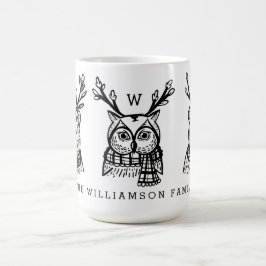 Taza De Café Personajes de la familia de animales de bosque de