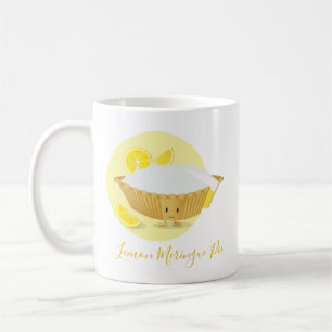 Taza De Café Personajes de Pie de Meringue de Limón Blanco Per