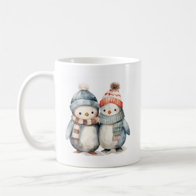 Taza De Café Personajes del navidad Penguin Coffee Mug (Izquierda)