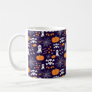 Taza De Café Personajes Divertidos y Espeluznantes de Halloween